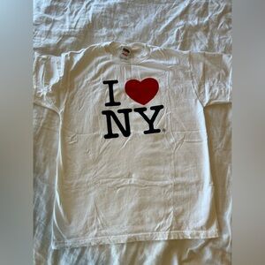 Fruit of the Loom "I ♥ NY" White Graphic T-Shirt